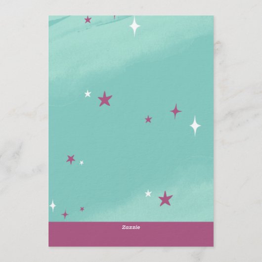 Hello Baby Birth Announcement Card 招待状 (裏面)