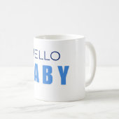 Hello Baby boy Shower Mug コーヒーマグカップ (正面右)