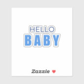 Hello Baby boy Shower Sticker シール (シート)