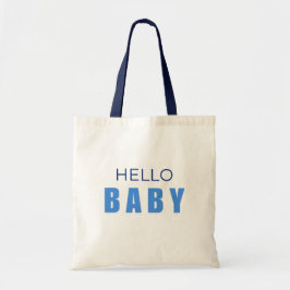 Hello Baby boy Shower Tote Bag トートバッグ