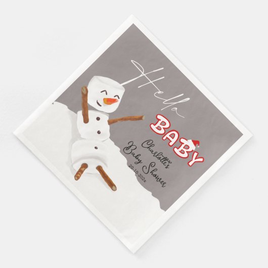 Hello Baby Cute Snowman Baby Shower (コーナー)