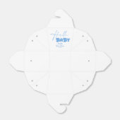 Hello Baby Elegant Baby Shower フェイバーボックス (折り畳みなし)