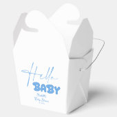 Hello Baby Elegant Baby Shower フェイバーボックス (オープン)