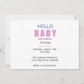 Hello Baby Emma Shower Invitation 案内状 (正面)