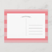 Hello Baby Girl Photo Birth Announcementはがき 案内ポストカード (裏面)