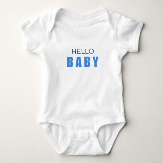 Hello Baby Minimal boy Bodysuit ベビーボディスーツ (正面)