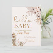 Hello Baby Showerへの招待 招待状 (スタンド正面)
