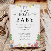 Hello Baby Shower 結婚's 招待状