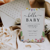Hello Baby Shower 結婚's 招待状