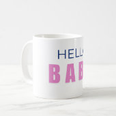 Hello Baby Shower Mug コーヒーマグカップ (正面左)