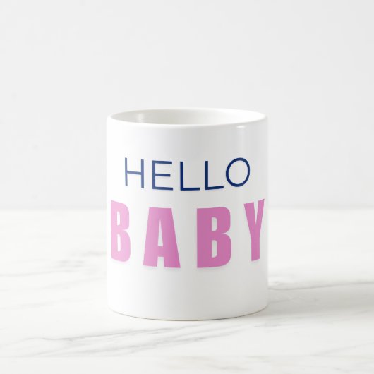 Hello Baby Shower Mug コーヒーマグカップ (中央)