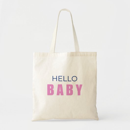 Hello Baby Shower Tote Bag トートバッグ (正面)