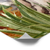 Hello Baby Woodland Baby Shower Welcome Poster ポスター (角)