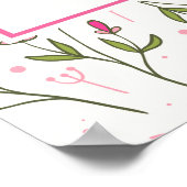 Hello Beautiful かわいらし Wildlflowers and Sun ポスター (角)