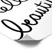 hello beautiful – アートプリント ポスター (角)