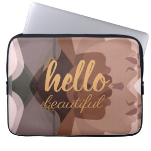 "Hello Beautiful"  ラップトップスリーブ