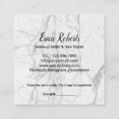 Hello Beautiful 3D金ゴールドスクリプト大理石紹介 紹介カード (裏面)