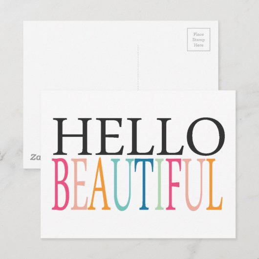 HELLO BEAUTIFUL COMPLIENTS式感覚S ポストカード (正面/裏面)