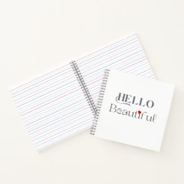 HELLO Beautiful, Uplifting Gift for Her ノートブック