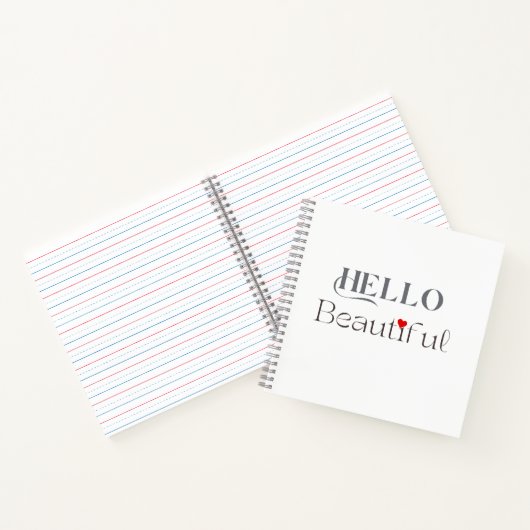 HELLO Beautiful, Uplifting Gift for Her ノートブック (内部)