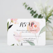 Hello Beautiful WaterカラーフローラRSVP 出欠カード (スタンド正面)