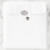 Hello Binaryのステッカーから私を貰った ラウンドシール (バッグ)