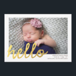 HELLO Birth Announcement //ゴールドフェイクフォイル 案内状<br><div class="desc"></div>