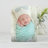 Hello Birth Announcement 案内状 (スタンド正面)