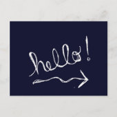 Hello Blueポストカード ポストカード (正面)