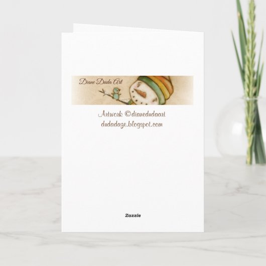 Hello Bluebird – クリスマスカード (裏面)