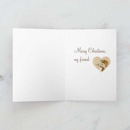 Hello Bluebird – クリスマスカード (内部)