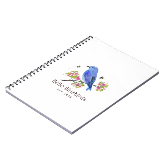 Hello Bluebirds Notebook ノートブック (左側)