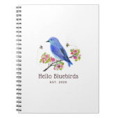 Hello Bluebirds Notebook ノートブック (正面)
