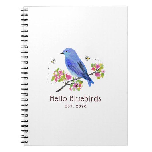 Hello Bluebirds Notebook ノートブック (正面)