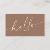 Hello Bohoミニマリストシグネチャニュートーン 名刺 (正面)
