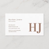 Hello Bohoミニマリストシグネチャニュートーン 名刺 (裏面)