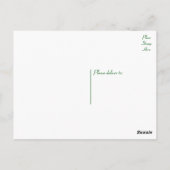 Hello Boston Terrier Puppy Dog 考え's of You ポストカード (裏面)