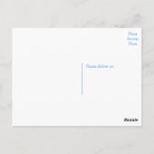 Hello Boston Terrier Puppy Dog 考え's of You ポストカード (裏面)