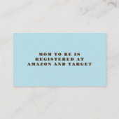 Hello Boy Balloon Teddy Bear Boyベビー エンクロージャーカード (裏面)