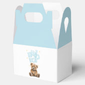 Hello Boy Balloon Teddy Bear Boy Baby Shower フェイバーボックス (オープン)