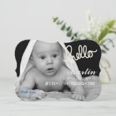 HELLO BOY GIRL TWINS誕生のお知らせ 案内状 (スタンド正面)