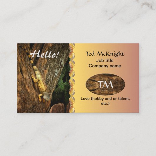 Hello Bucerias Iguana 1069 名刺 (正面)