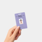 Hello Business Photo ID Identification Plastic バッジ (手持ち)