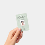 Hello Business Photo ID Identification Plastic バッジ (手持ち)