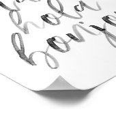 Hello Ciao Hola Bonjour水彩画 ポスター (角)