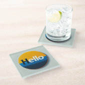 Hello Coaster ガラスコースター (アングル)