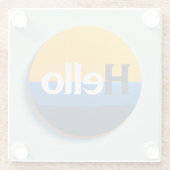 Hello Coaster ガラスコースター (裏面)