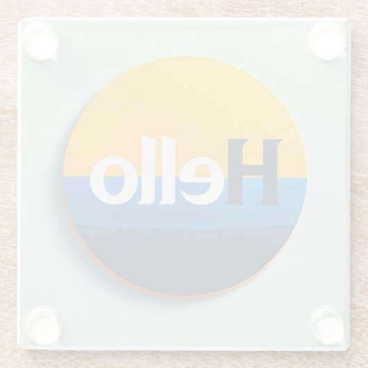 Hello Coaster ガラスコースター (裏面)