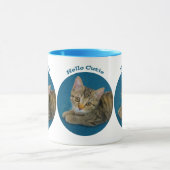 Hello cutie - cute kitten マグカップ (中央)