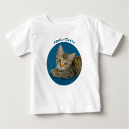 Hello cutie - cute kitty ベビーTシャツ